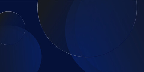 Luxury dark blue navy background with gold circle and shadow. Modern textured dark blue background