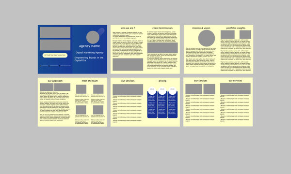 professional brochure for a digital marketing agency