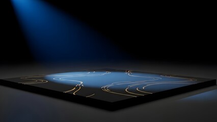 Digital tablet computer with world map displaying global information and technology data storage on a compact disc or laptop drive