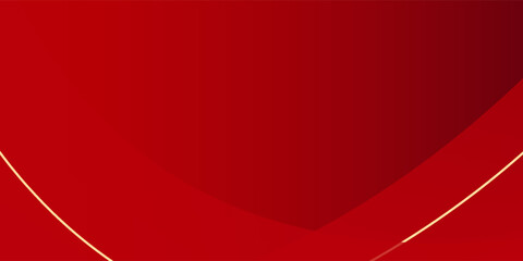Modern red abstract background with golden line elements abstract modern simple