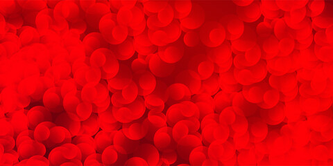 Red abstract bokeh of lights on black background simple abstract vector