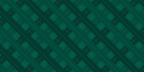 Dark Abstract Green Argyle Vector Pattern. Christmas Background. Golf Textile Print. Green Diamonds with Gold Accent Lines simple abstract modern