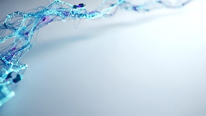 Dynamic water splash with crystal clear droplets and bubbles creating fluid motion against clean white background for refreshing beverage concepts.