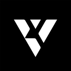 Letter BV or VB creative monogram logo