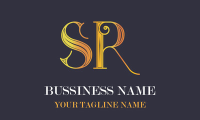 SR S sr initial logo | initial based abstract modern minimal creative logo, vector template image. luxury logotype logo, real estate homie logo. typography logo. initials logo