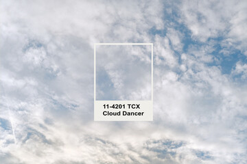 cloudy sky, cloud dancer color 2026, spiritual connection with nature, wallpaper or digital...