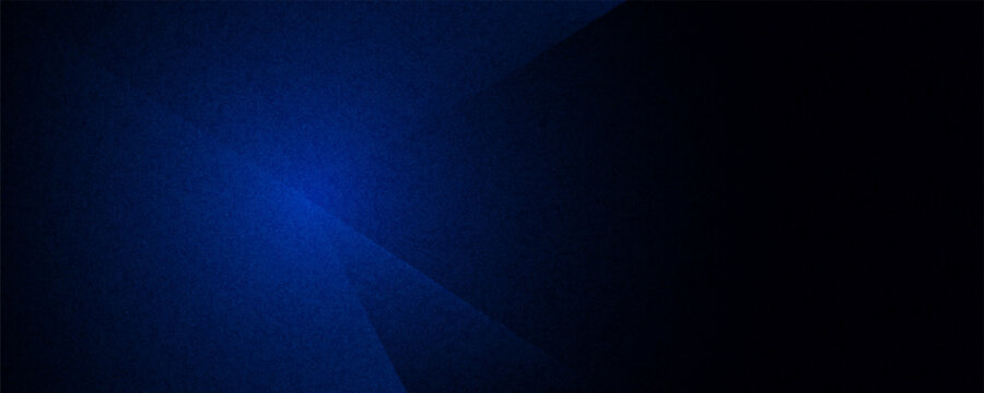 Black dark navy blue silver abstract pattern background. Geometric shape. Line triangle angle fold polygon diamond 3D. Color gradient ombre. Rough grain noise