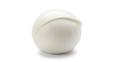 Single white onion isolated on white background