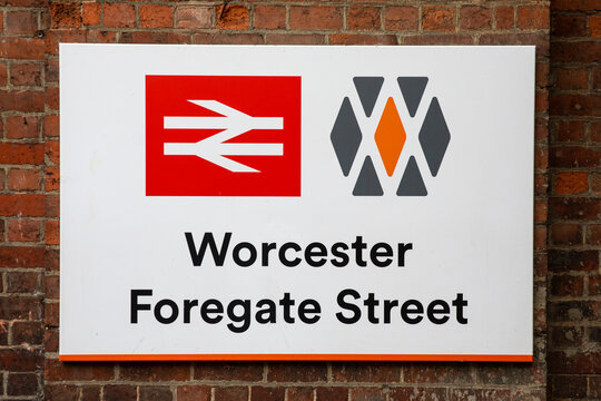 Worcester Foregate Street Railway Station in Worcester, UK