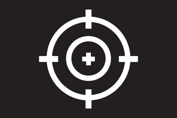 Obraz premium Target icon. Goal icon set. Isolated aim vector set. Line target icon. Dart line sign. Aim sign.
