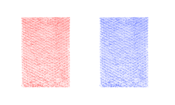 Bubbles Pattern Abstract Rectangular Shapes on Transparent Background in Two Colors - Powered by Adobe