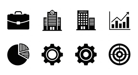building icons set