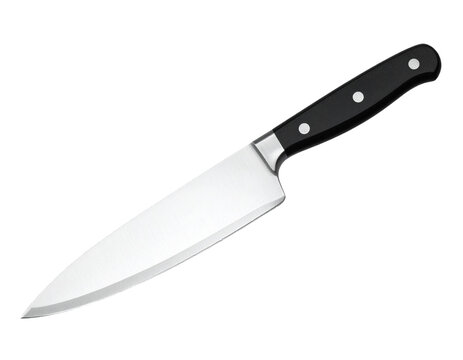 Professional kitchen knife with a sleek stainless steel blade and ergonomic handle fo