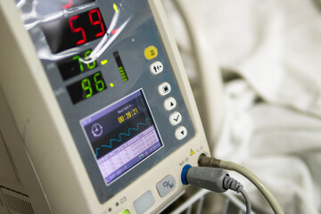 Clinical environment patient monitoring display in hospital room for health insights