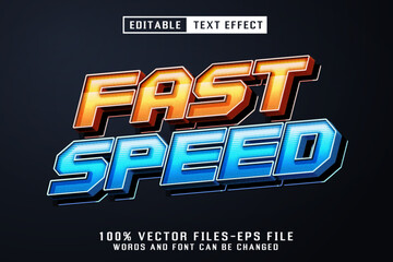 Fast Speed 3d Text - Editable Text Effect