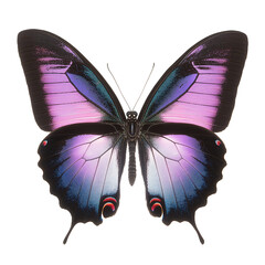 Motyl na transparentnym tle