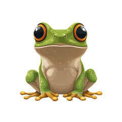 żabka na transparentnym tle