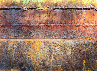 oxidation and corrosion of steel  structure . corrosion deterioration  of  steel structures