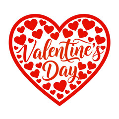 Heart of Valentine&rsquo;s Day, vector illustration of a heart