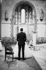 mari&eacute;s en noir et blanc