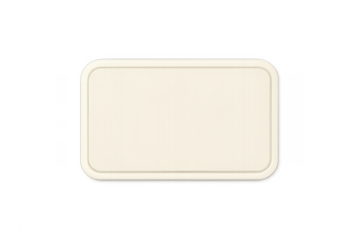 Blank light beige rectangle label button design