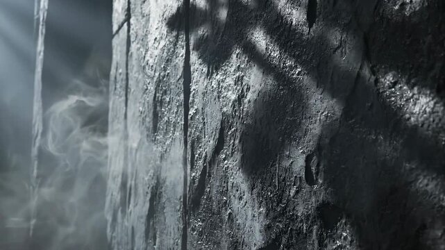 Dark Stone Wall Texture, Shadow, Mystery, Gothic, Abstract Background