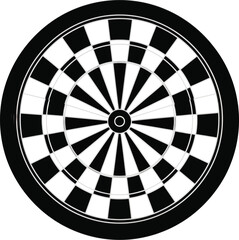 Dartboard Target Circle Vector Design