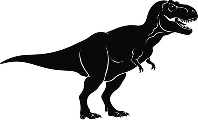 Tyrannosaurus Dinosaur Silhouette Vector