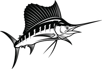 Sailfish Fish Logo Vector Illustration