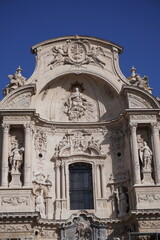 Obraz premium Facade of the Cathedral of Murcia, Sain