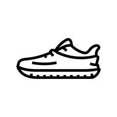 waterproof shoe covers line icon vector illustration