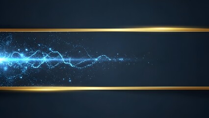 Abstract digital technology background with a blue glowing line graph showing finance growth and an upward arrow sign