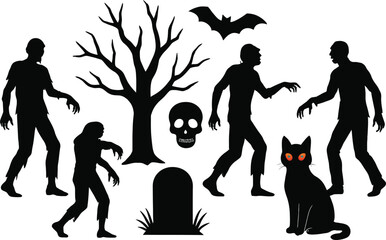 silhouette of a woman with a cat