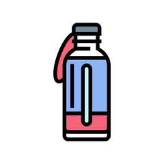 vitamin bottle futuristic color icon vector illustration