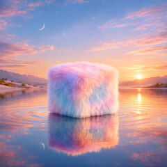 sunrise over the lake