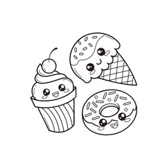 ice cream vector illustration