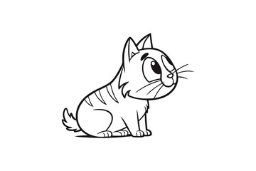vector illustration of a cat