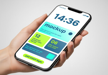 Close up smartphone mockup