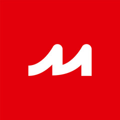 Modern Colorful Letter M Logo Design &ndash; Creative Simple Monogram Branding Symbol for Business, Startup, and Company Identity