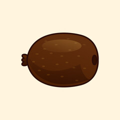 Cute Colorful Kiwi Illustration &ndash; Gradient Fresh Tropical Fruit Vector for Healthy Food, Organic Market, and Modern Graphic Design