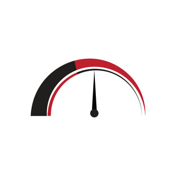 speedometer logo icon illustration flat