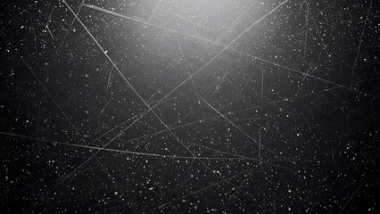 Fototapeta premium Dusty Scratched Dark Texture Background with Grunge Particles.