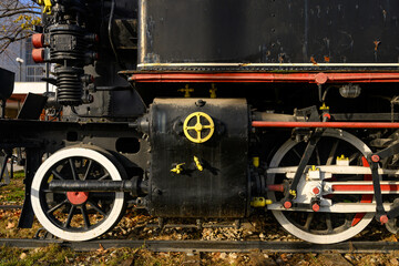 Parts of an old steam locomotive © nedomacki