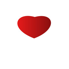 Gradient Red Love Icon illustration graphic art