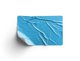 Curled Corner Crumpled Sticker