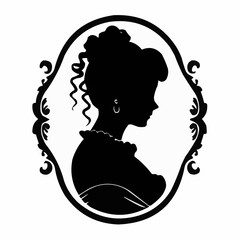 silhouette of a girl