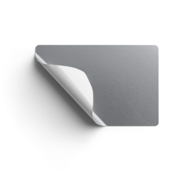 Peeling Metallic Sticker