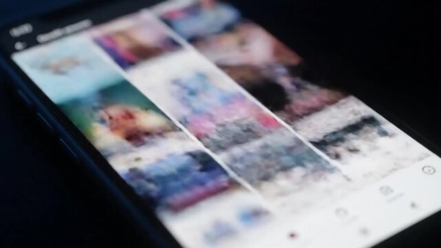 Phone screen reflection ripple wave with smartphone with social media community effect social media style featuring social media,