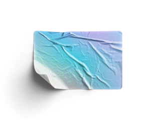 Curled Corner Crumpled Sticker