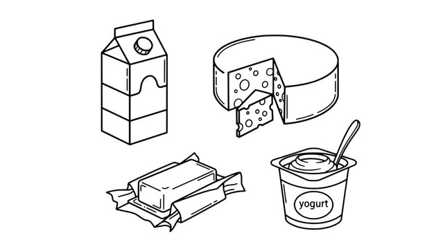 Minimalist black and white illustration showing a guitar neck with a wrench and string roll, representing instrument repair, beside two blank rectangular boxes.
